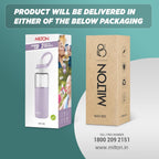 MILTON Navi 800 2-in-1 Lid Sip or Gulp Water Bottle 800 ml | Sturdy Handle I BPA Free| Food-Grade | One-Touch Open | Leak-Proof | Ideal for Office, School, College, Gym, Violet