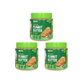 ALPINO Natural Peanut Butter Crunch 400g - 100% Roasted Peanuts - 30g (Pack of 3)
