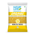 Natureland Organics Moong Dal Yellow/Split Washed 1 Kg - Organic Healthy Pulses