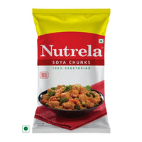 Nutrela SOYA Chunks, High Protein Soyabeans, Tender & Juicy SOYA Nuggets - 1kg