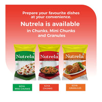 Nutrela SOYA Chunks, High Protein Soyabeans, Tender & Juicy SOYA Nuggets - 1kg
