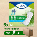 TENA Lady Normal Pads for Medium Bladder Weakness | 72 Pcs | Upto 12 hrs Dryness | Incontinence Pads Women | 27.7 Cm Long | Discreet & Secure | World's Leading Incontinence Brand