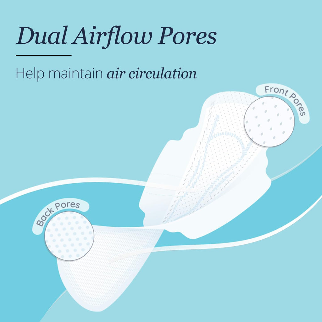 Carmesi Air Feel Sanitary Pads With Dual Airflow Pores - 20 Large Pads