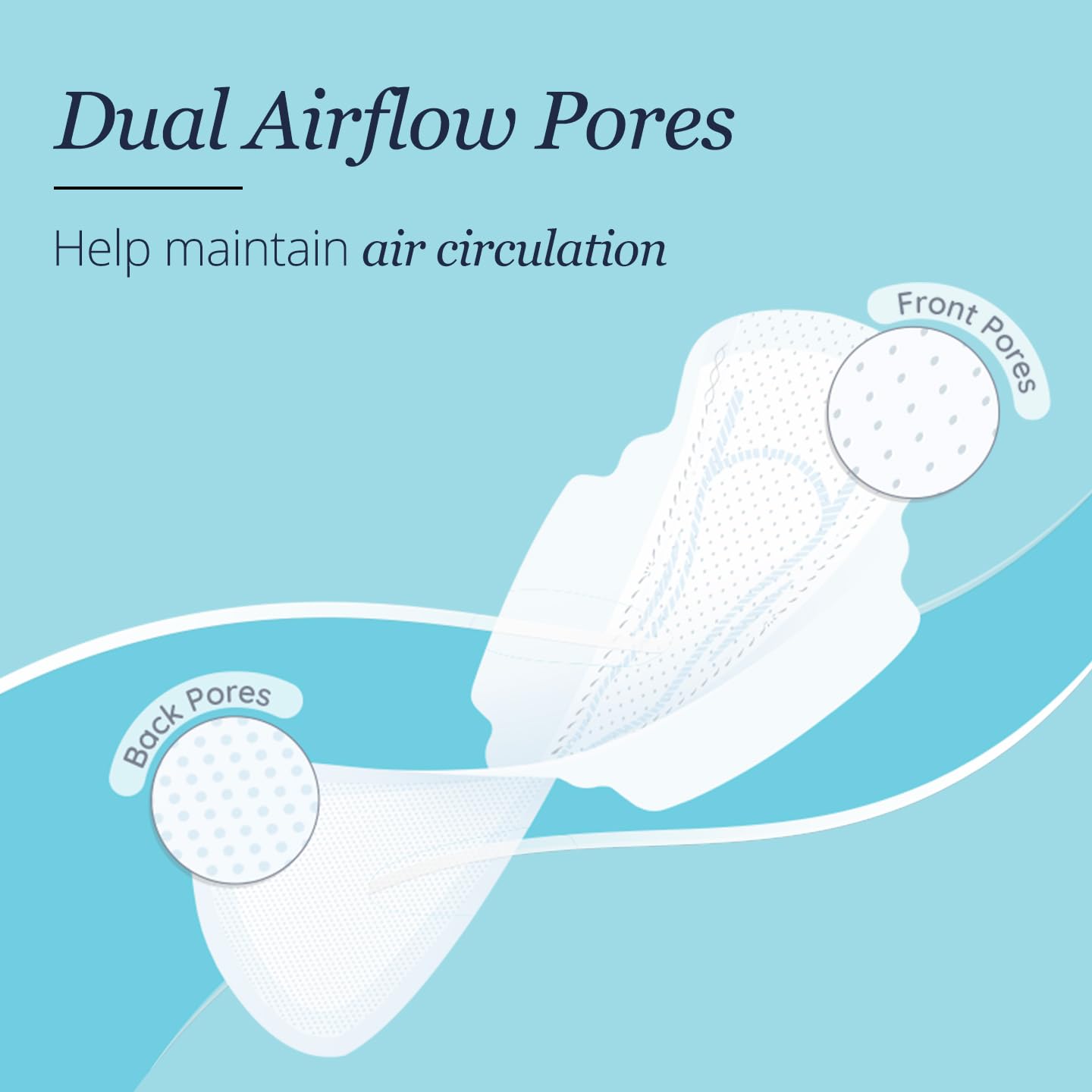 Carmesi Air Feel Sanitary Pads With Dual Airflow Pores - 20 Large Pads