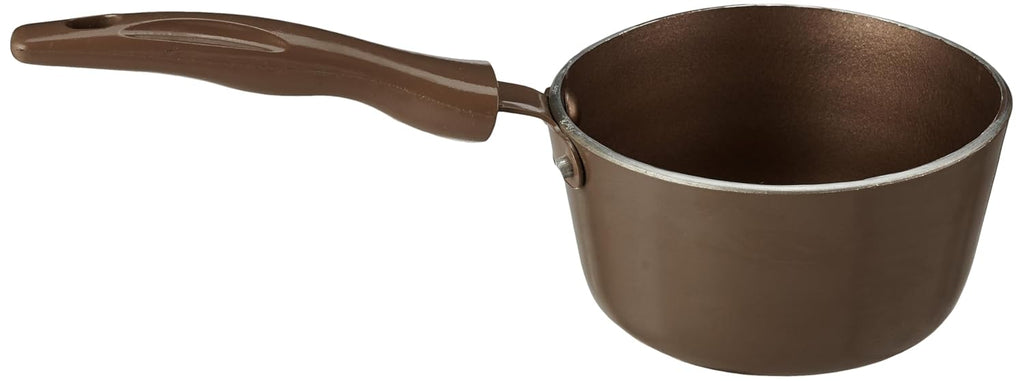 Crystal Mini Series Non Stick Sauce Pan | Pure-Grade Virgin Aluminium | PFOA Free Non-Stick Coating | Cool Touch Handles | Ideal for Cooking in Smaller Quantity | Durable and Long Lasting | 130 mm