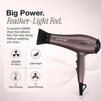 Ikonic Me Ultralight Professional Hair Dryer 2000 Watts With Nozzle, Diffuser, Hot And Cold Air Feauture, 2 Speed 3 Heat Settings With Cool Shot, Hanging Loop, For Both Men And Women, Suitable For All Hair Types, 1 Yr Warranty, Mauve