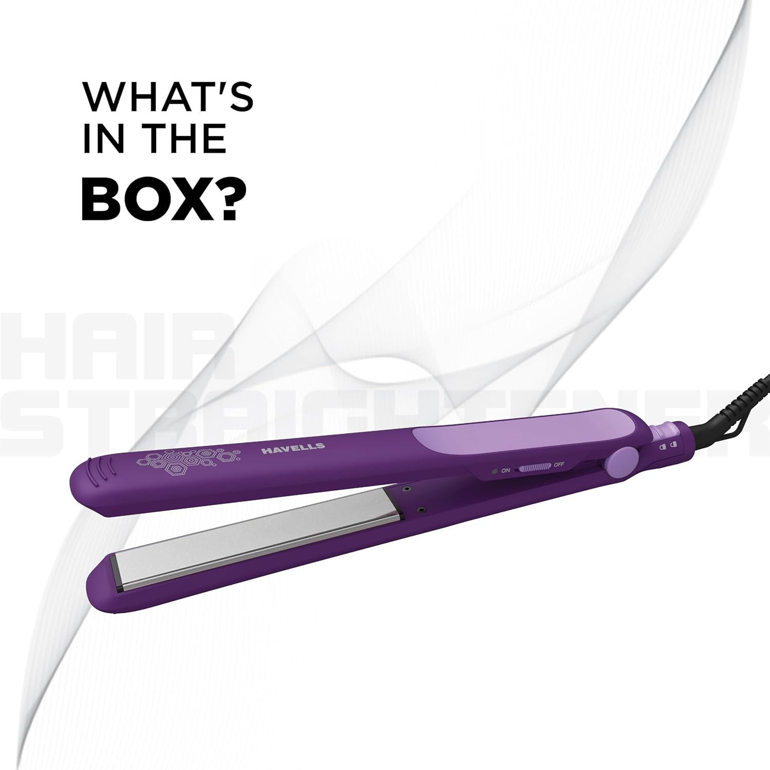 Havells HS4101 Ceramic Plates Fast Heat up Hair Straightener, Straightens & Curls, Suitable for all Hair Types (Purple) Visit the Havells Store