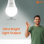Orient Electric 23W LED Bulb for Home & Office | Cool Day White (6500K) | B22D Base | 180 Degree Beam Angle | 4Kv Surge Protection | Energy Efficient | Pack of 1