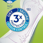 TENA Lady Normal Pads for Medium Bladder Weakness | 72 Pcs | Upto 12 hrs Dryness | Incontinence Pads Women | 27.7 Cm Long | Discreet & Secure | World's Leading Incontinence Brand