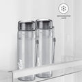 MILTON Hector 1000 Pet Water Bottle, Set of 3, 1 Litre Each, Grey, Reusable Plastic Fridge Bottle, BPA Free and Leak Proof Bottles for Travel, Work