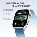 boAt New Launch Ultima Vogue 2, India's First AMOLED Type-C Smartwatch, 1.96" Display, 1000 nits Brightness, Metal Body w/Premium Straps, 10-Days Battery Life, Smartwatch for Men & Women (Deep Blue)