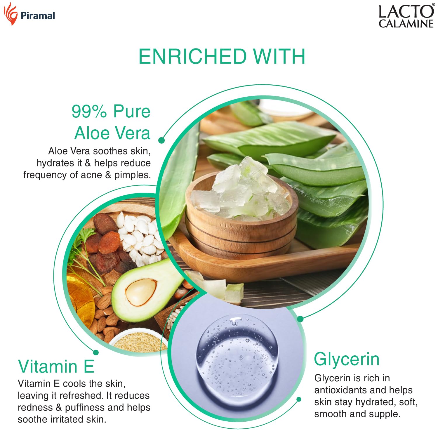 Lacto Calamine Aloe Vera Gel For Face