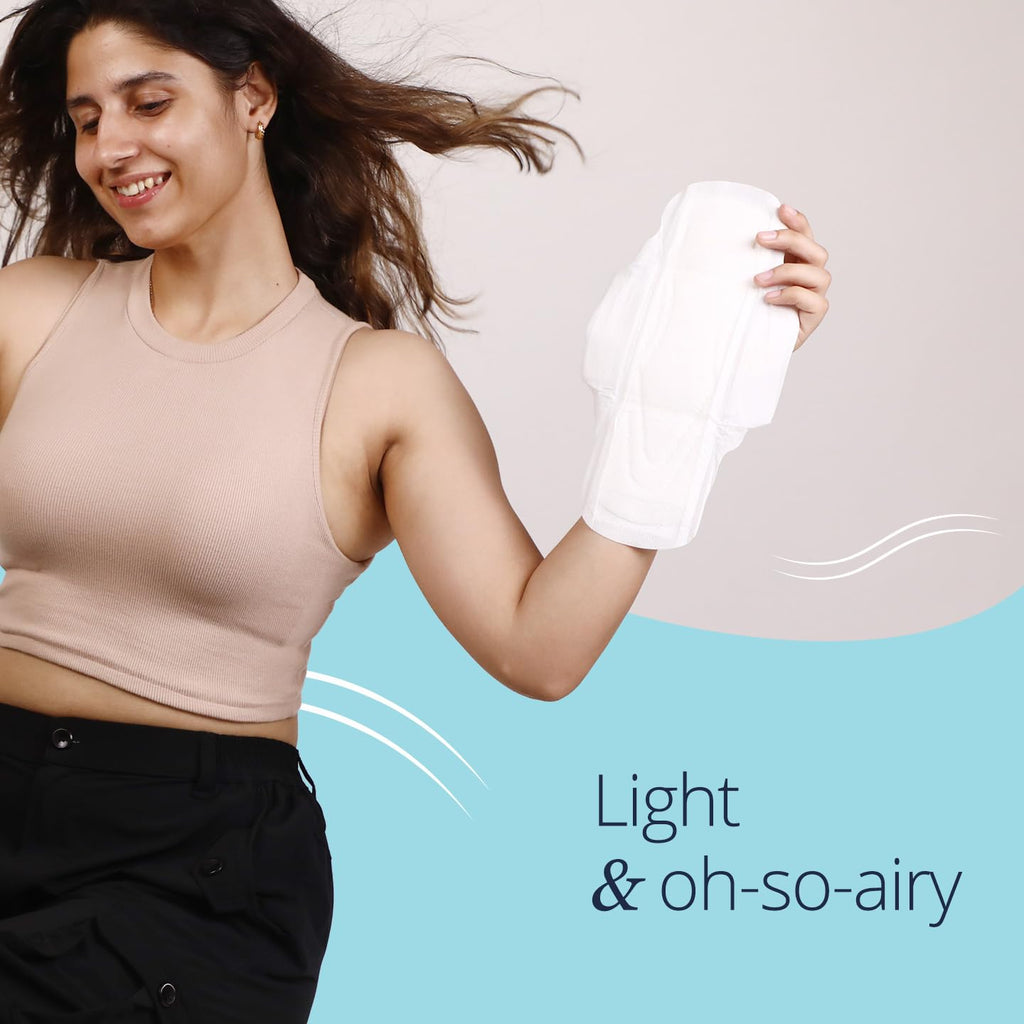Carmesi Air Feel Sanitary Pads With Dual Airflow Pores - 20 Large Pads