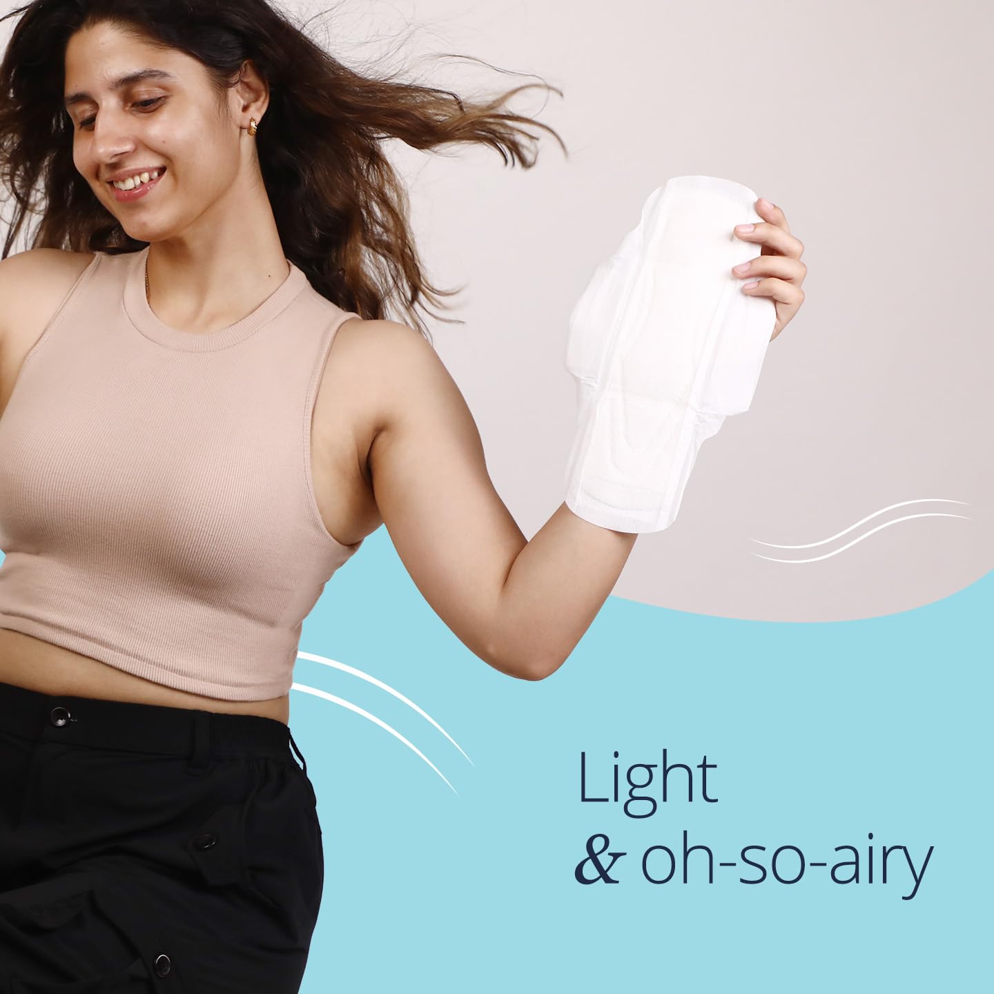Carmesi Air Feel Sanitary Pads With Dual Airflow Pores - 20 Large Pads