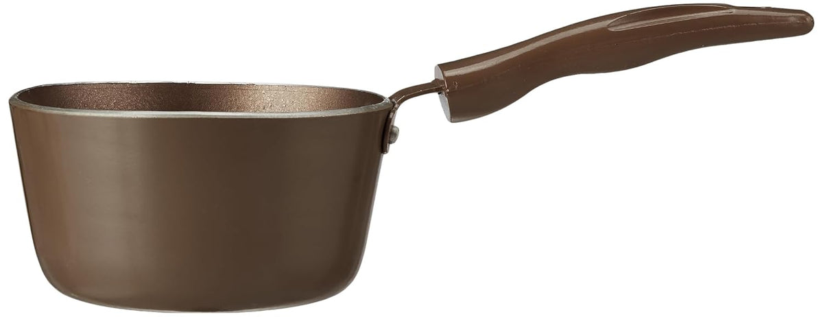 Crystal Mini Series Non Stick Sauce Pan | Pure-Grade Virgin Aluminium | PFOA Free Non-Stick Coating | Cool Touch Handles | Ideal for Cooking in Smaller Quantity | Durable and Long Lasting | 130 mm