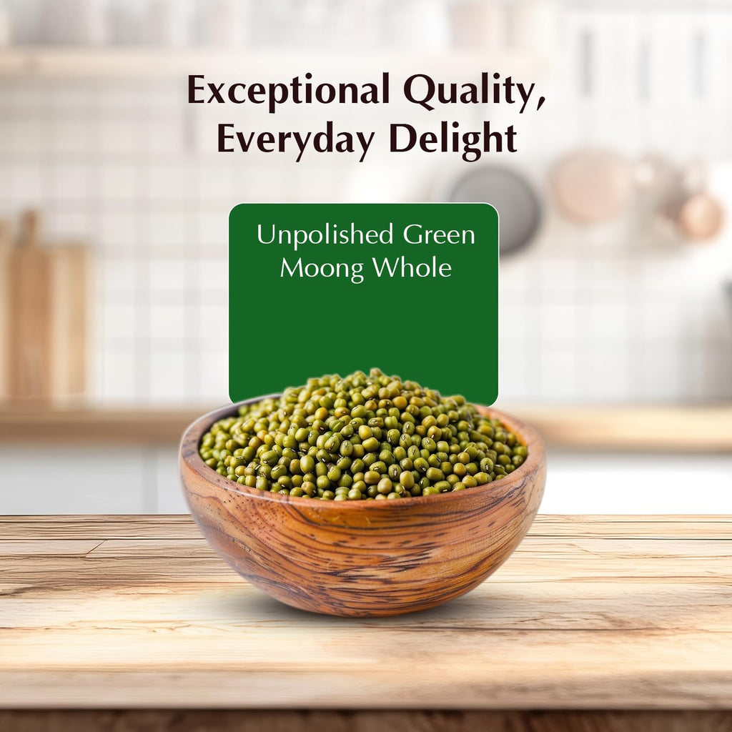 Vedaka Unpolished Green Moong Whole (Sabut) | 1 Kg