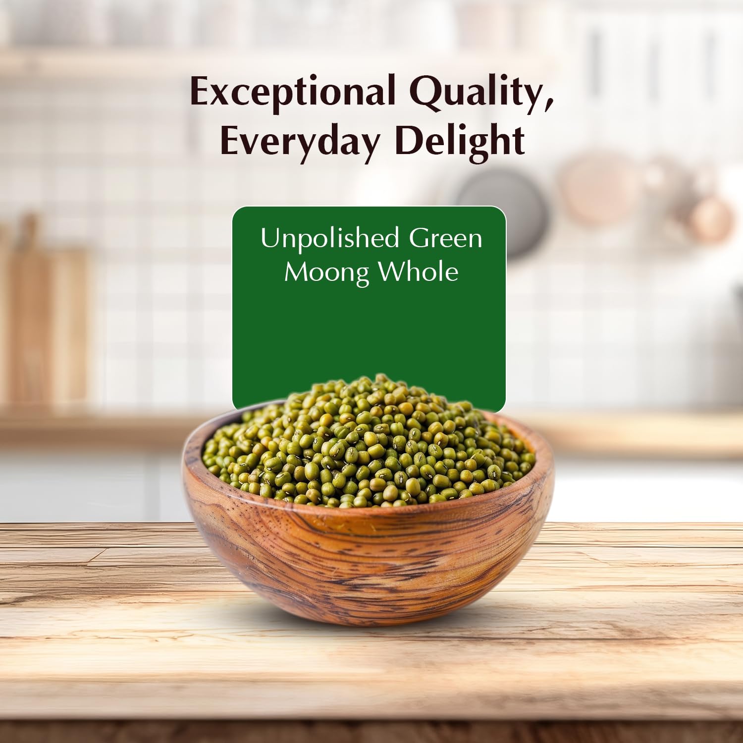 Vedaka Unpolished Green Moong Whole (Sabut) | 1 Kg