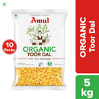 Amul Organic Toor Dal Bag, 500 g