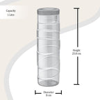 Milton Thunder 1000 Pet Water Bottle, 1 Piece, 1 Litre, Grey