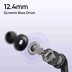 realme Buds T310 True Wireless in-Ear Earbuds with 46dB Hybrid ANC, 360° Spatial Audio, 12.4mm Dynamic Bass Driver, Upto 40Hrs Battery and Fast Charging (Monet Purple)