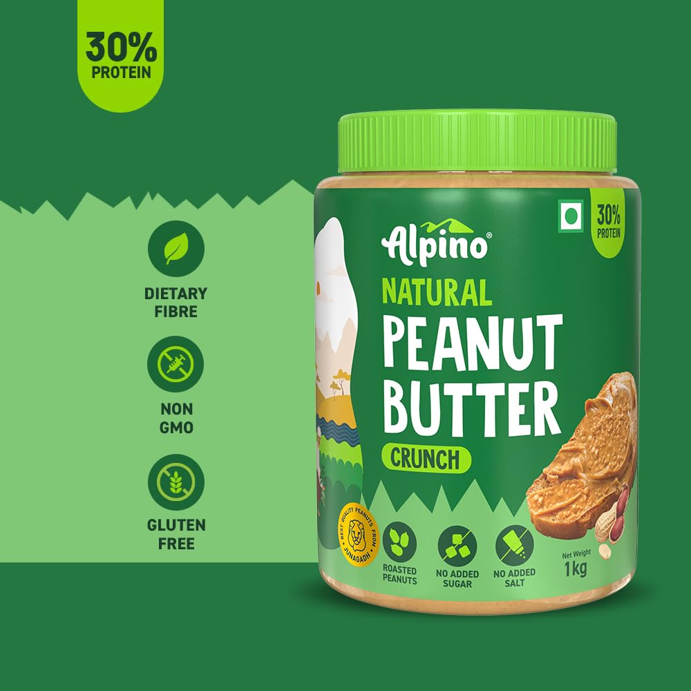 ALPINO Natural Peanut Butter Crunch 1kg