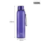 CELLO My Tag PET Water Bottle | 100% food grade | Leak proof and Break proof | Set of 3-1000ml | Violet
