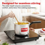 Prestige 2 Litre + 3 Litre + 5 Litre Aluminium Svachh Outer Lid Pressure Cooker Combo with 2 Lids | Deep Lid for Spillage Control | Gas & Induction Compatible | Gasket Release Sys | 5Y Warranty