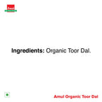 Amul Organic Toor Dal Bag, 500 g