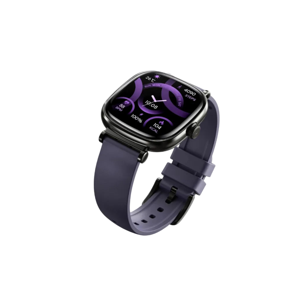 boAt Chrome Ivory Smart Watch for Women, co-Designed with GIVA, 1.7" AMOLED Display, 1000 nits Brightness, Premium Metallic Build, Female Wellness Tracker smartwatch for Women (Twilight Purple)