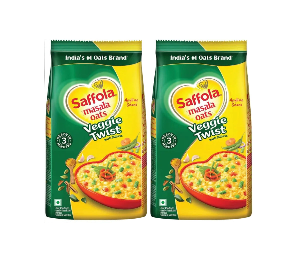 Saffola Masala Oats | 750g (Pack of 2)
