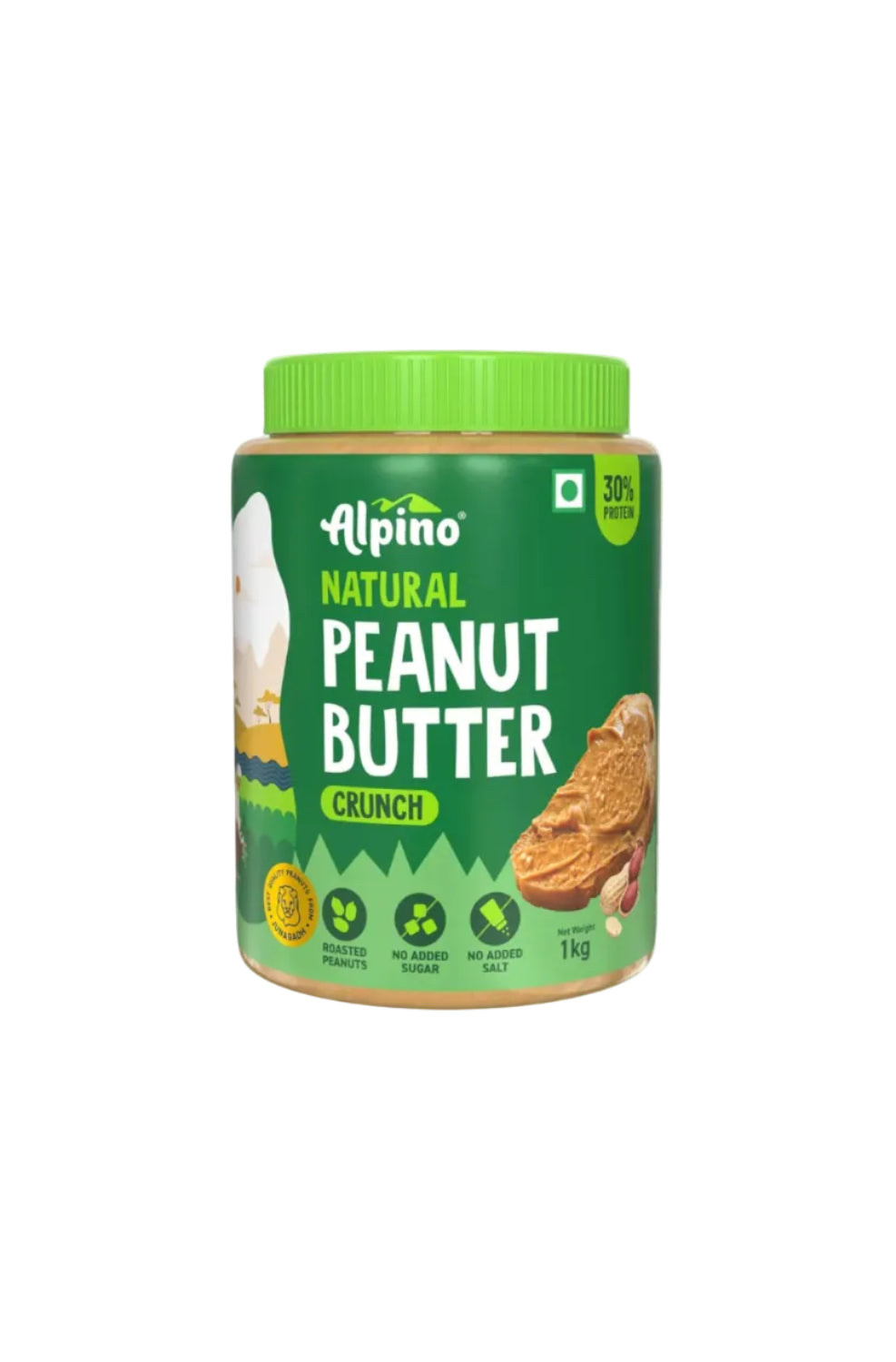 ALPINO Natural Peanut Butter Crunch 1kg