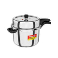 Prestige 8 Litre Stainless Steel Deluxe Alpha Svachh Outerlid Pressure Cooker |Deep lid for spillage control|10 years warranty|Gas & Induction compatible|Gasket release system|ISI Certified