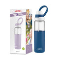 MILTON Navi 800 2-in-1 Lid Sip or Gulp Water Bottle 800 ml | Sturdy Handle I BPA Free| Food-Grade | One-Touch Open | Leak-Proof | Ideal for Office, School, College, Gym, Blue