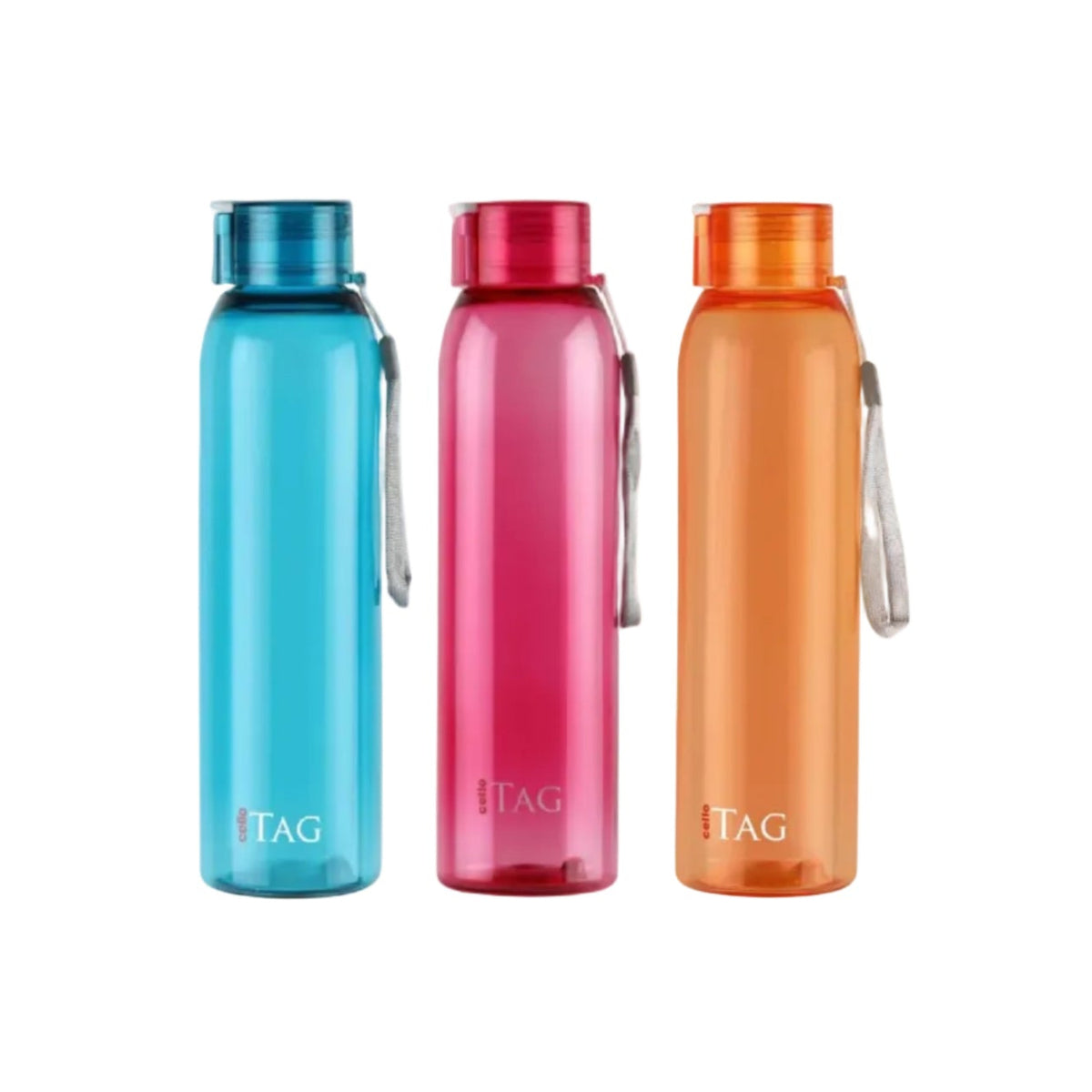 CELLO My Tag PET Water Bottle | 100% food grade | Leak proof and Break proof | Wide Mouth & Leakproof | Break proof & Food Grade Pet Bottle |1000ml...