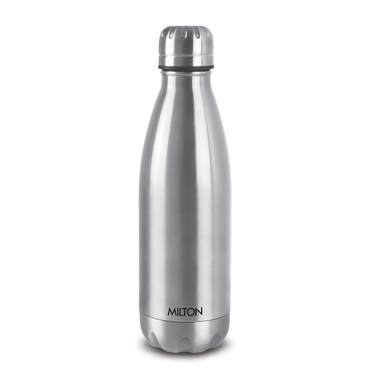 Milton Duo DLX 750 Thermosteel 700 ml Water Bottle, 24 Hr Hot and Cold I Leak Proof Lid, ISI Certified I Vacuum Insulated I for Office, Gym, School I Silver
