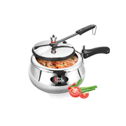 Milton Pro Cook Induction Cookware & Gas Stove Friendly Triply Stainless Steel Royal Curve Inner Lid Pressure Cooker 2 Litre | Even Heat Distribution | Healthy Cooking | ISI Certified | 5Y Warranty