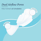 Carmesi Air Feel Sanitary Pads With Dual Airflow Pores - 20 XL Pads With Wide Back