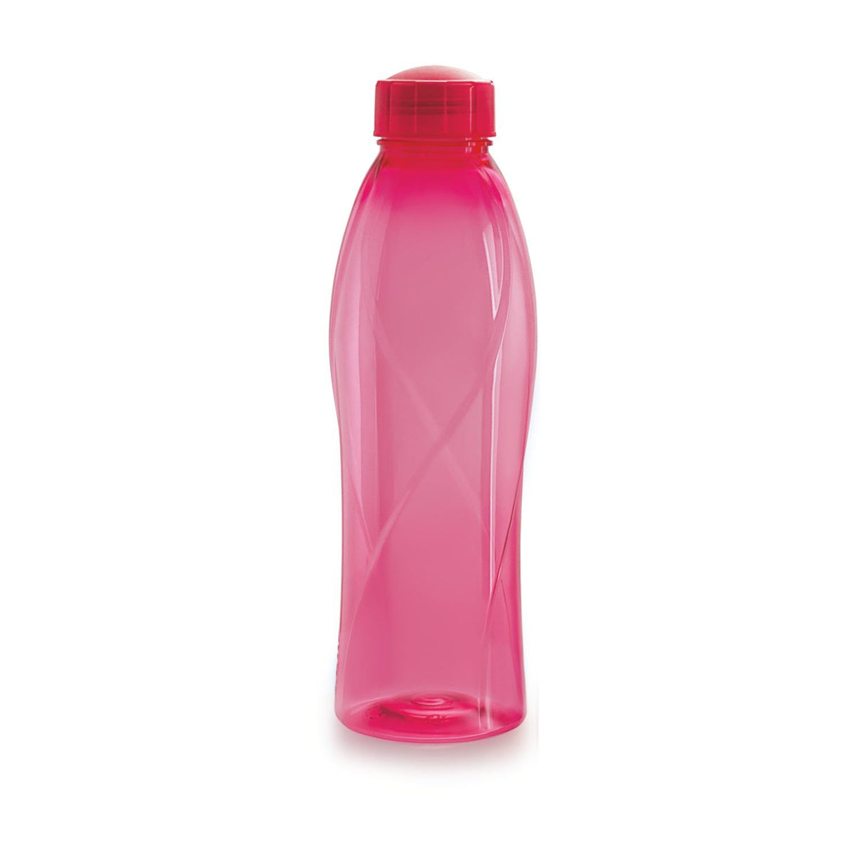 CELLO Texas PET Bottle | Leak Proof and Break Proof | Perfect for School, College, Work, and Outdoor Adventures Water Bottle | 1 Litre, Set of 6 | Pink