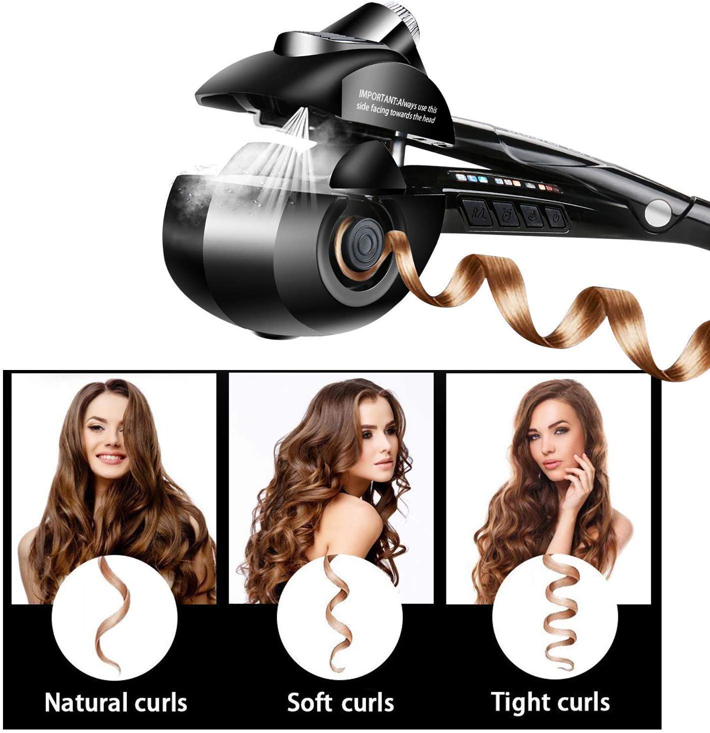 Professional Pro Perfect Ladies Curly Hair Machine Curl Secret Hair Curler Roller with Revolutionary Automatic Curling Technology for Women Girls (Multicolor)