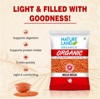 Natureland Organics Malka Masoor Dal/Red Masoor Dal 1 Kg