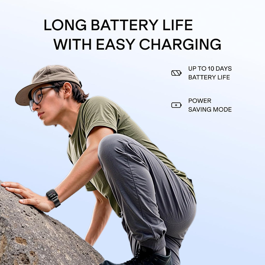 boAt New Launch Ultima Vogue 2, India's First AMOLED Type-C Smartwatch, 1.96" Display, 1000 nits Brightness, Metal Body w/Premium Straps, 10-Days Battery Life, Smartwatch for Men & Women (Steel Black)