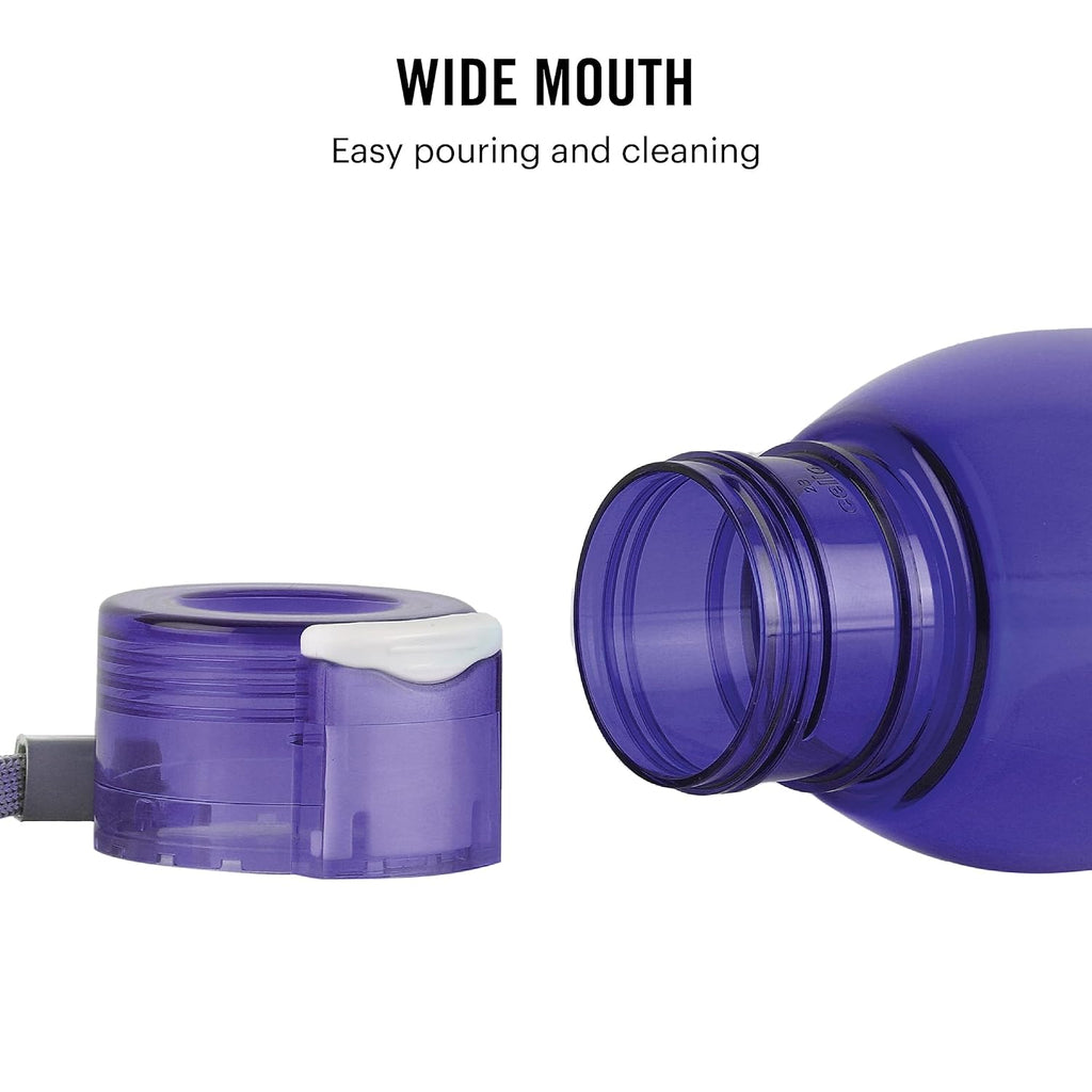 CELLO My Tag PET Water Bottle | 100% food grade | Leak proof and Break proof | Wide Mouth & Leakproof | Break proof & Food Grade Pet Bottle |1000ml...