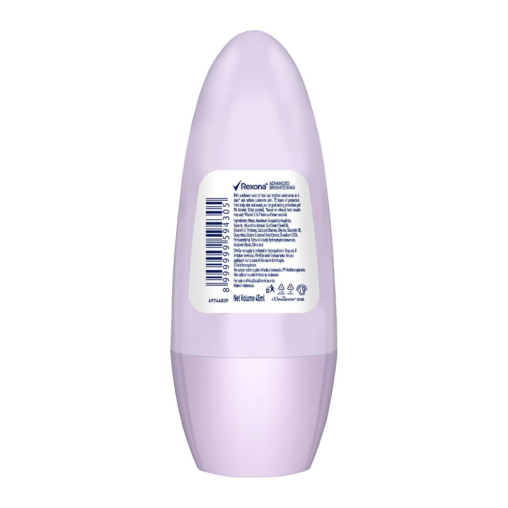 Rexona Advanced Brightening Roll On Motion Activated Deodorant for Women