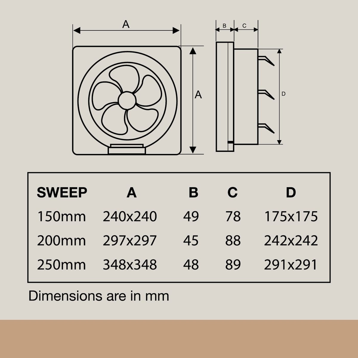 USHA Crisp Air VX 200mm (10-Inch) Exhaust Fan for Bathroom | 100% Copper Motor | Inbuilt Back Shutters |Detachable Oil & Dust Collector | Thermal Fuse Protection | Quiet Operation | White