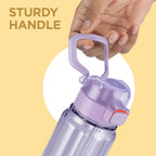 MILTON Aston 700 BPA & BPS-Free Water Bottle 700 ml| Food-Grade Plastic | One-Click Open | Leak-Proof | Sip & Gulp Lid I Ideal for Office, School, College, Gym, Purple