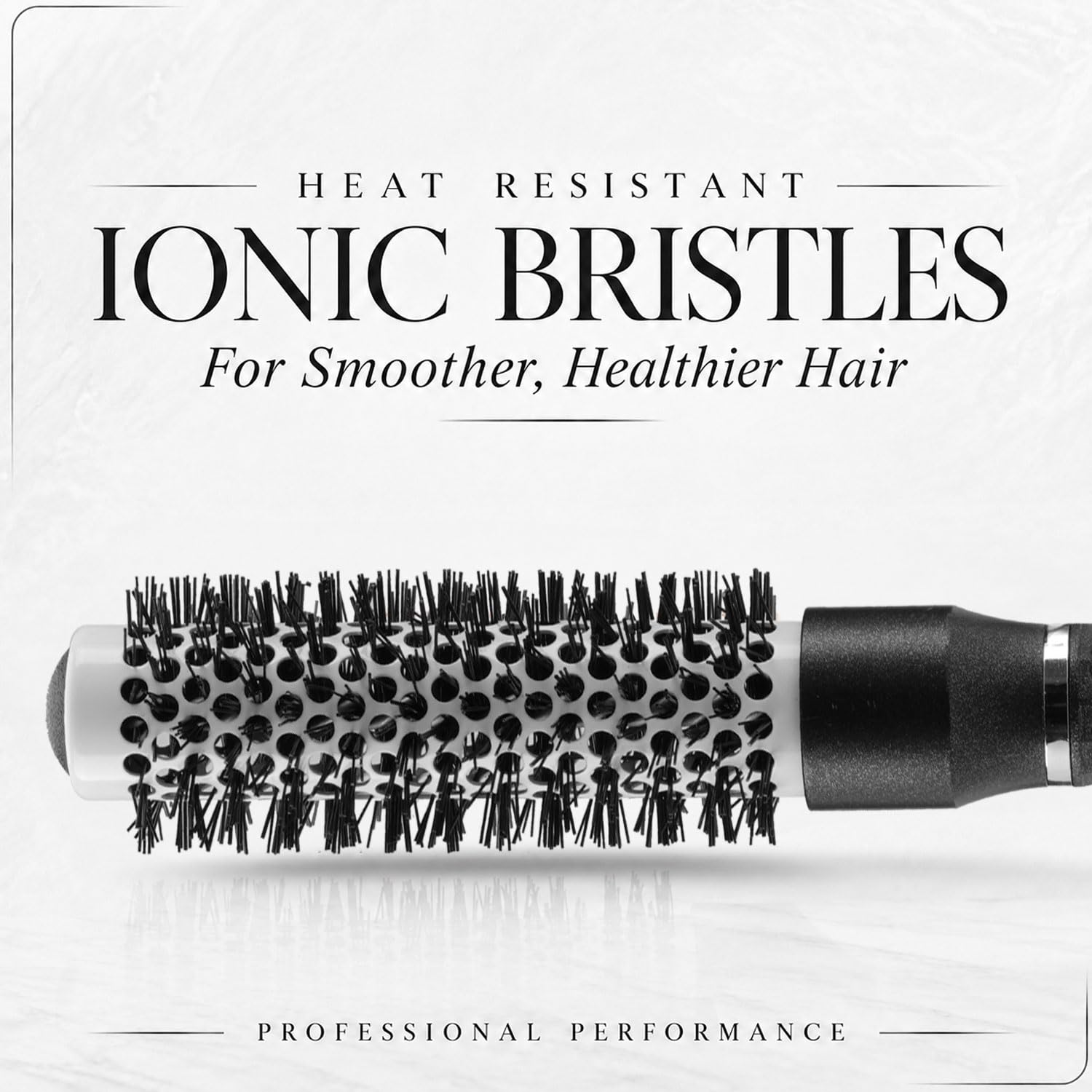 VEGA PROFESSIONAL Ceramix Shine Blow Dry Round Hair Brush 53mm | Hair Styling & Blow Dry Brush for Men & Women | Smooth Ceramic Bristles for Salon & Home Use | Anti-Static Hair Brush (VPPHB-04)