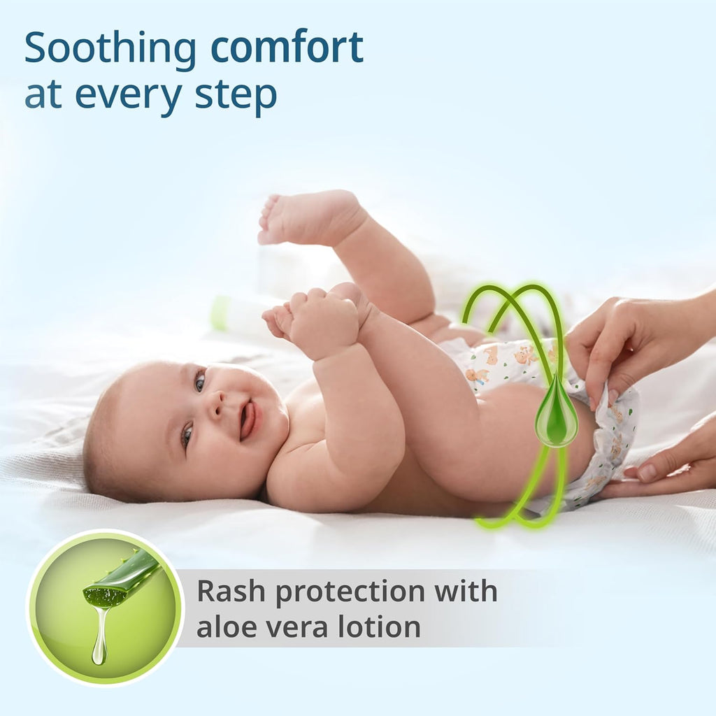 LuvLap Baby Diaper Pants M Size (Medium), with Aloe Vera Lotion for rash protection, Pack of 72 Count, with upto 12Hr protection For babies of 7 to 12Kg