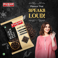 Pushp Brand Whole Black Pepper (Kali Mirch) 50g