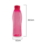 CELLO Texas PET Bottle | Leak Proof and Break Proof | Perfect for School, College, Work, and Outdoor Adventures Water Bottle | 1 Litre, Set of 6 | Pink