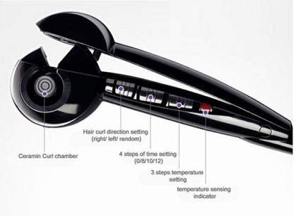 Professional Pro Perfect Ladies Curly Hair Machine Curl Secret Hair Curler Roller with Revolutionary Automatic Curling Technology for Women Girls (Multicolor)